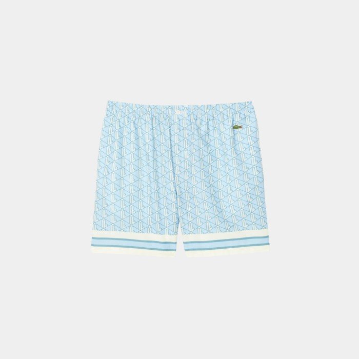Lacoste Lightweight Monogram Print Shorts
