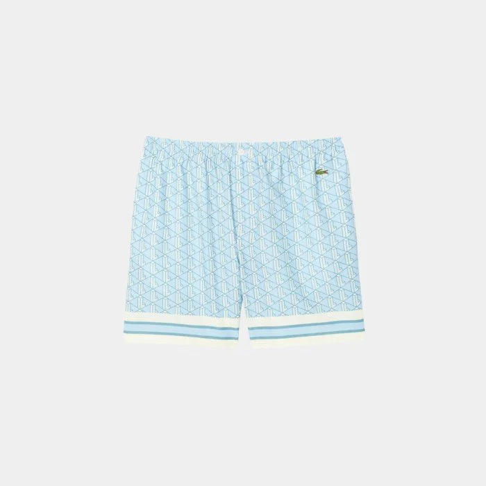 Lacoste Lightweight Monogram Print Shorts