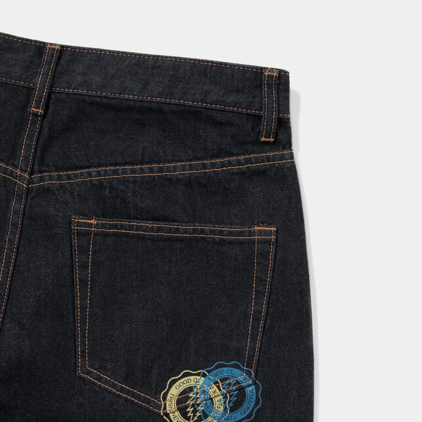 thisisneverthat x Grateful Dead Overlap Lightning Denim Short