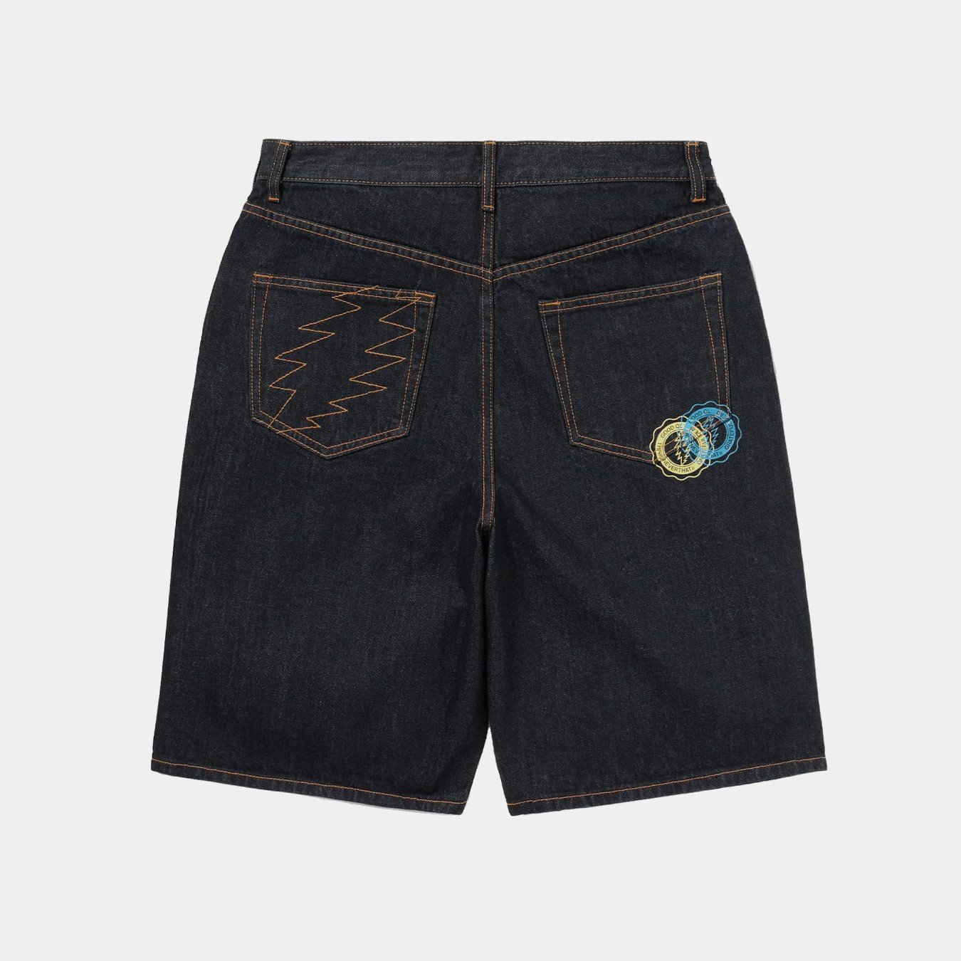 thisisneverthat x Grateful Dead Overlap Lightning Denim Short