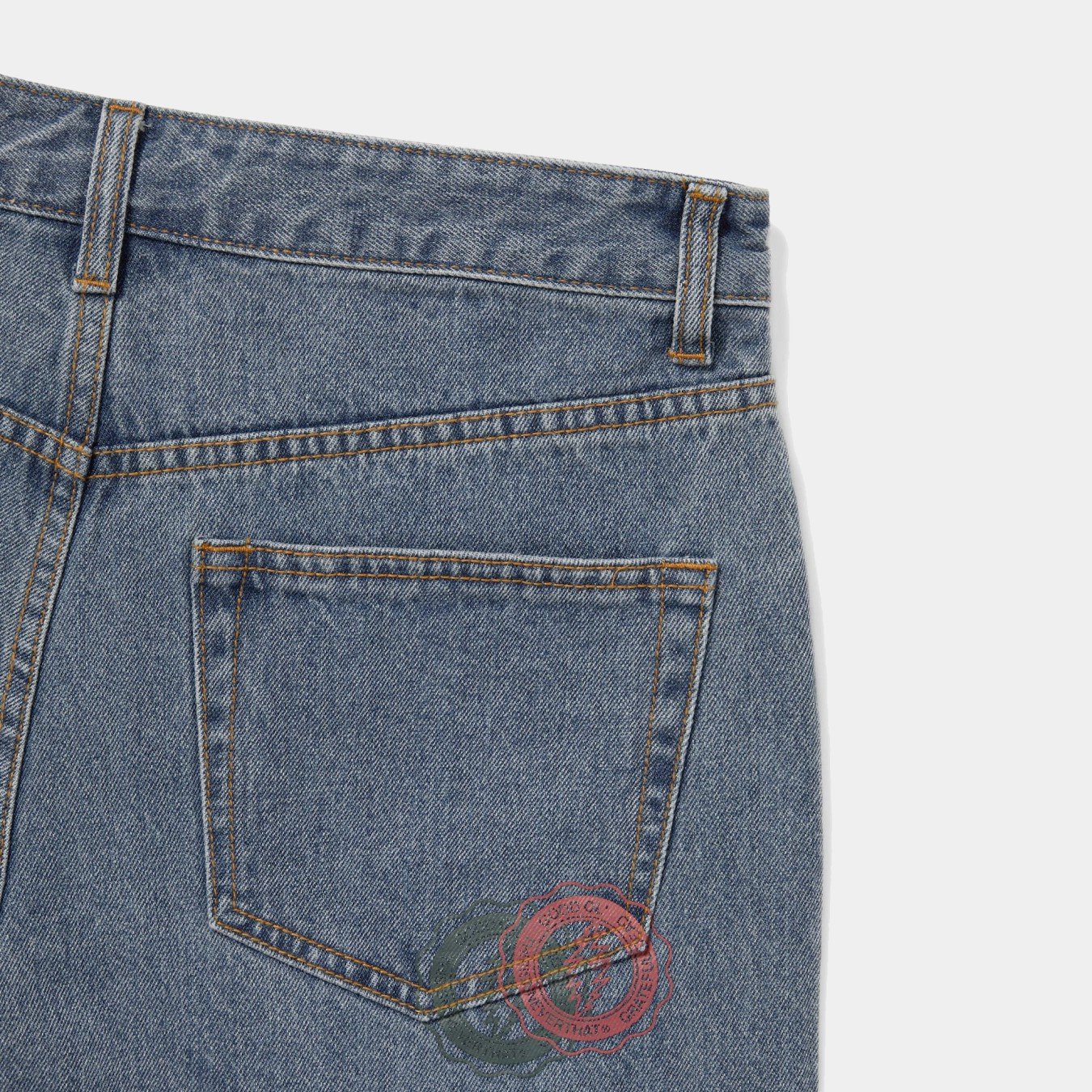 thisisneverthat x Grateful Dead Overlap Lightning Denim Short