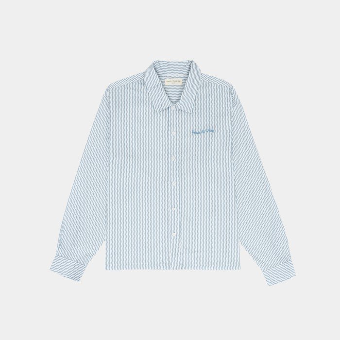 Museum of Peace & Quiet Wordmark Poplin Button Up