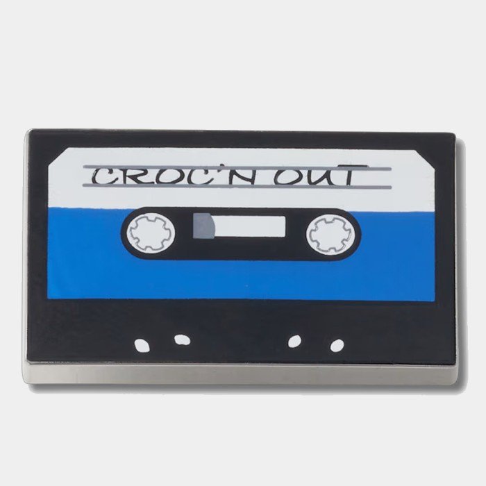 Crocs Blue Cassette Tape Jibbitz™ Charm