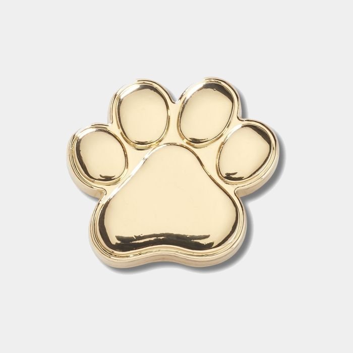 Crocs Gold Dog Paw Jibbitz™ Charm