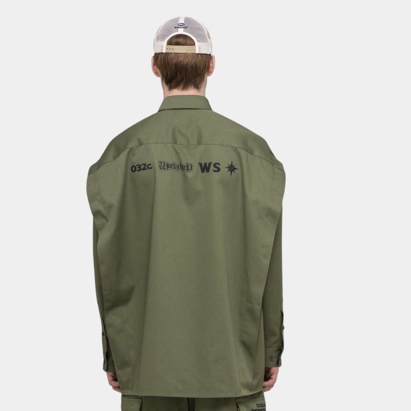032c "STEAMING OPTIONAL" Oversized Shirt
