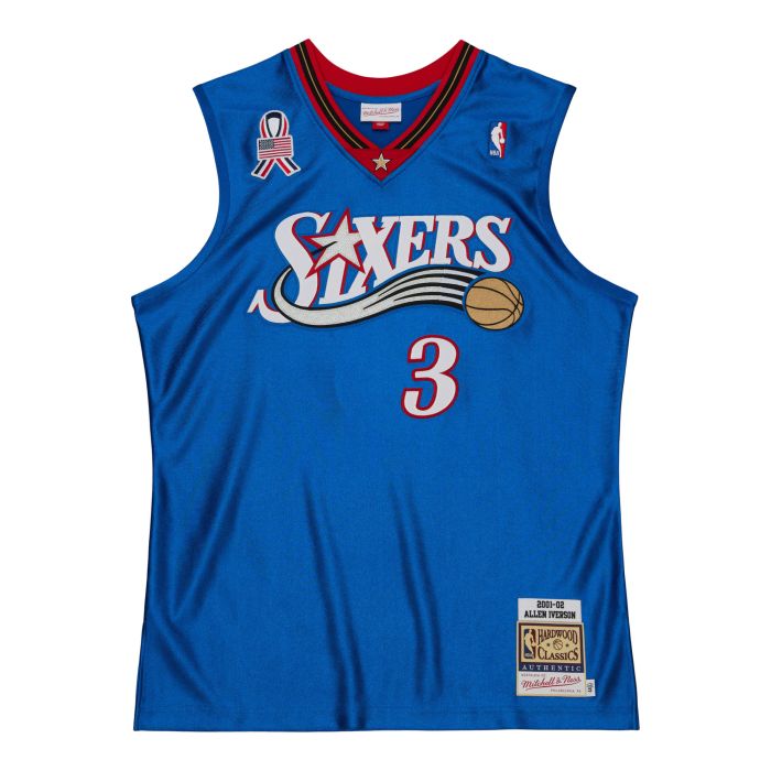 Mitchell & Ness Authentic Jersey Philadelphia 76ers Alternate 2001-02 Allen Iverson
