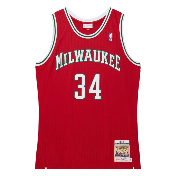 Mitchell & Ness Authentic Jersey Milwaukee Bucks Home 2014-15 Giannis Antetokounmpo