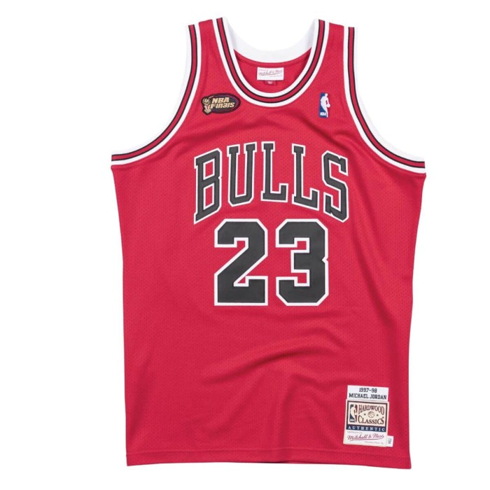 Mitchell & Ness Authentic Jersey Chicago Bulls Road Finals 1997-98 Michael Jordan
