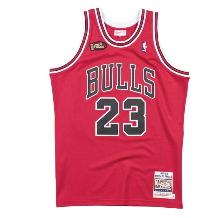 Mitchell & Ness Authentic Jersey Chicago Bulls Road Finals 1997-98 Michael Jordan