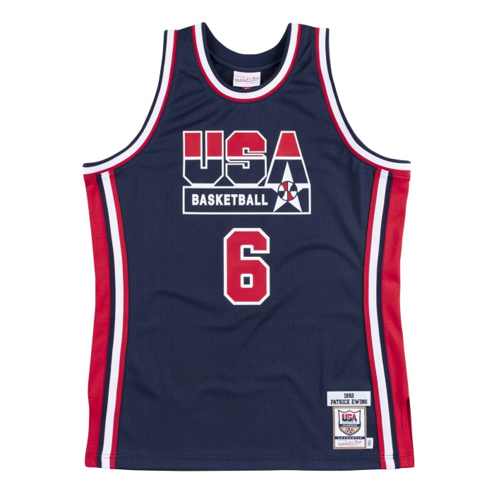 Mitchell & Ness Authentic Jersey Team USA 1992 Patrick Ewing