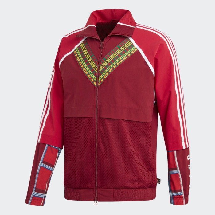 adidas Pharrell Williams AFRO HU Track Top – Burgundy