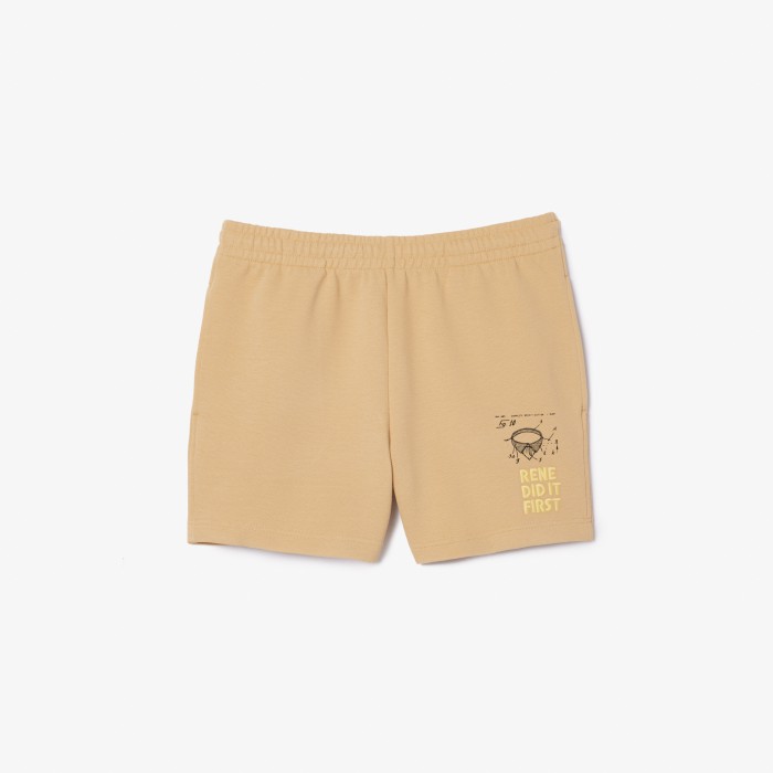 Lacoste Double Face Printed Pique Jogger Shorts