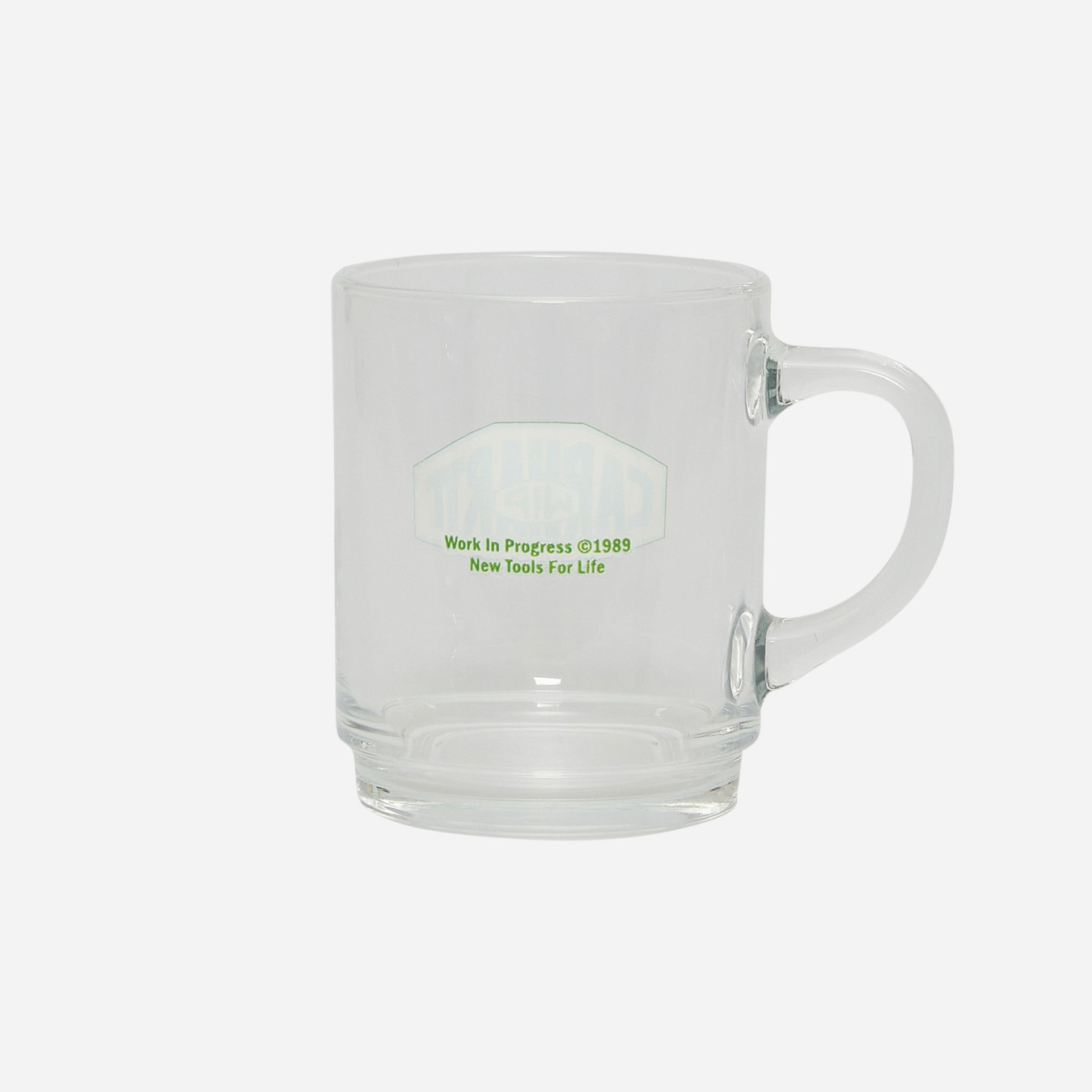 Carhartt WIP New Tools Glass Mug Clear