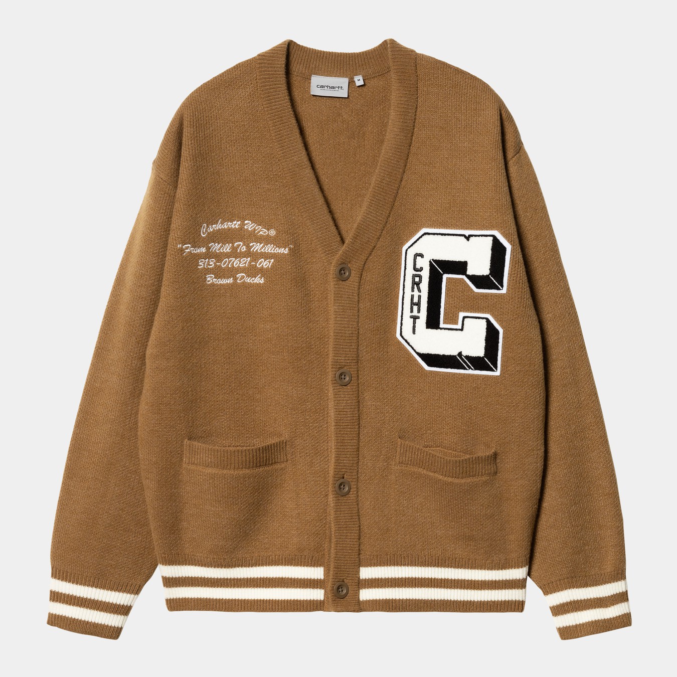 Carhartt WIP Brown Ducks Cardigan