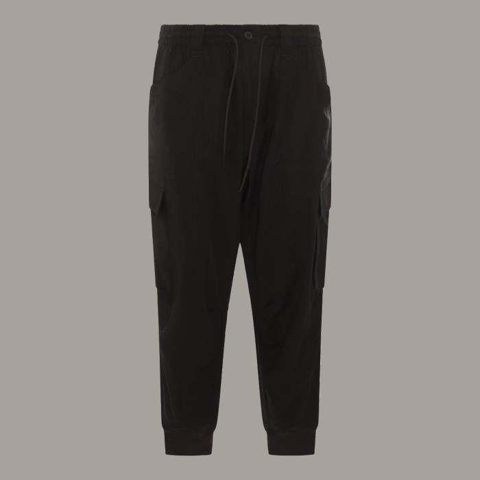 Y-3 Washed Twill Cuffed Cargo Pants