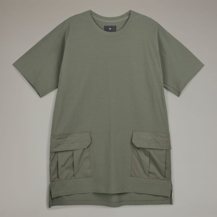 Y-3 Crepe Jersey Short Sleeve Pocket Tee