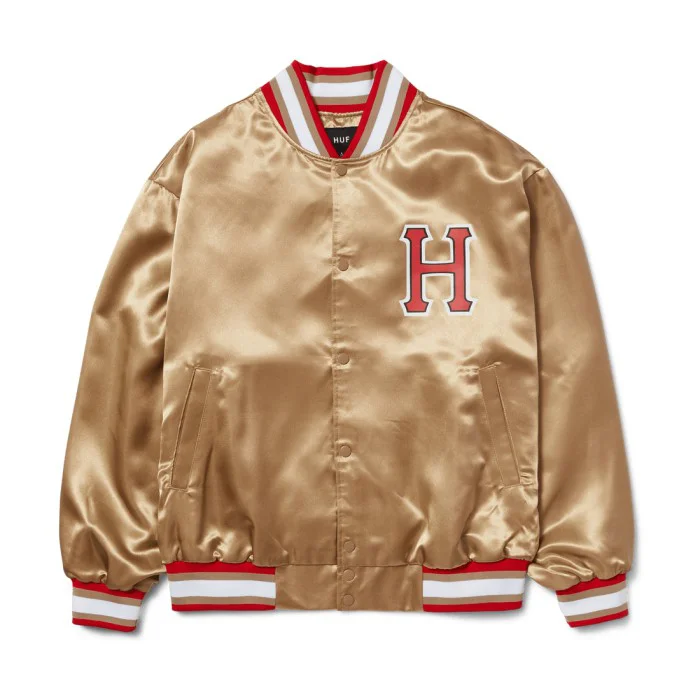 Huf Crackerjack Satin Baseball Jacket