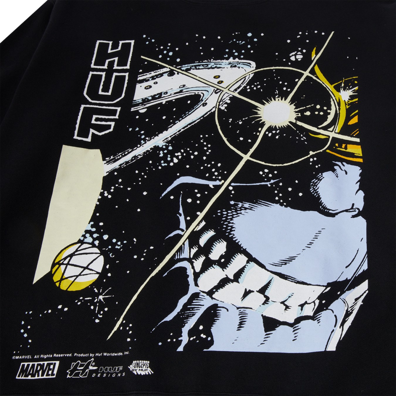 Huf x Avengers Thanos Eye Washed Crewneck Sweatshirt