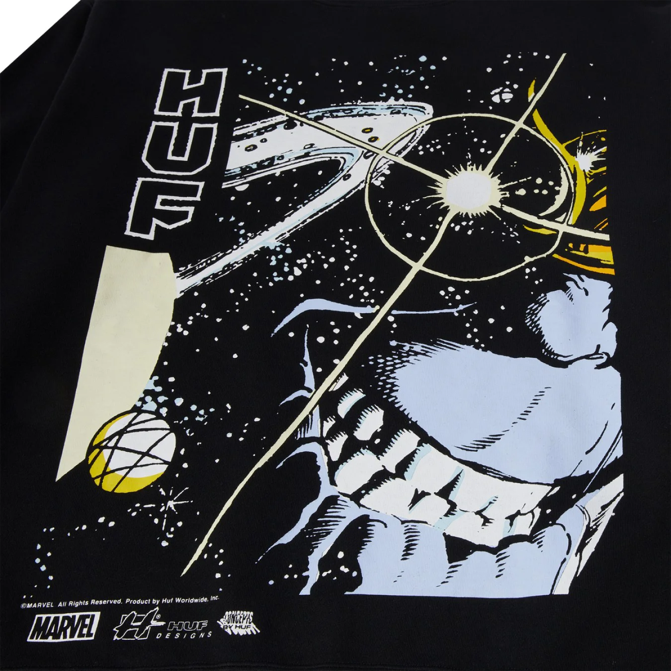Huf x Avengers Thanos Eye Washed Crewneck Sweatshirt
