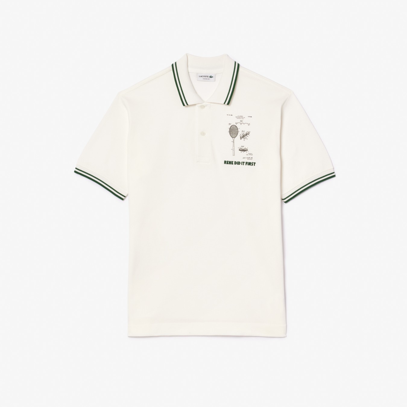Lacoste Original L.12.12 Embroidered Patent Polo Shirt
