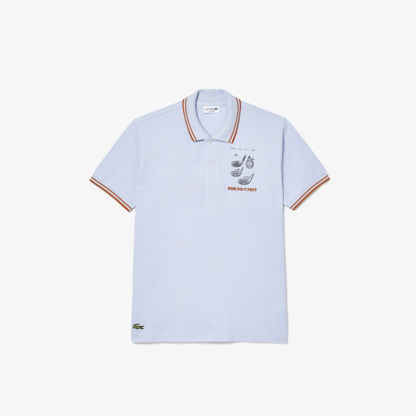 Lacoste Original L.12.12 Embroidered Patent Polo Shirt