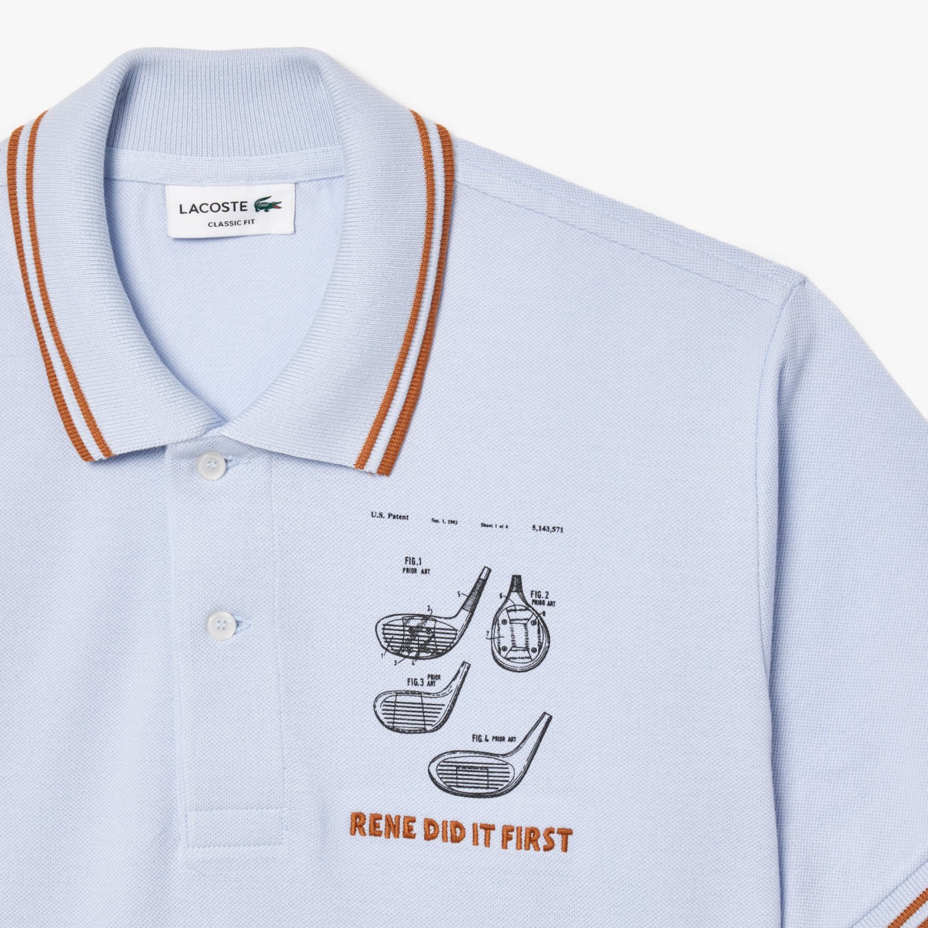 Lacoste Original L.12.12 Embroidered Patent Polo Shirt