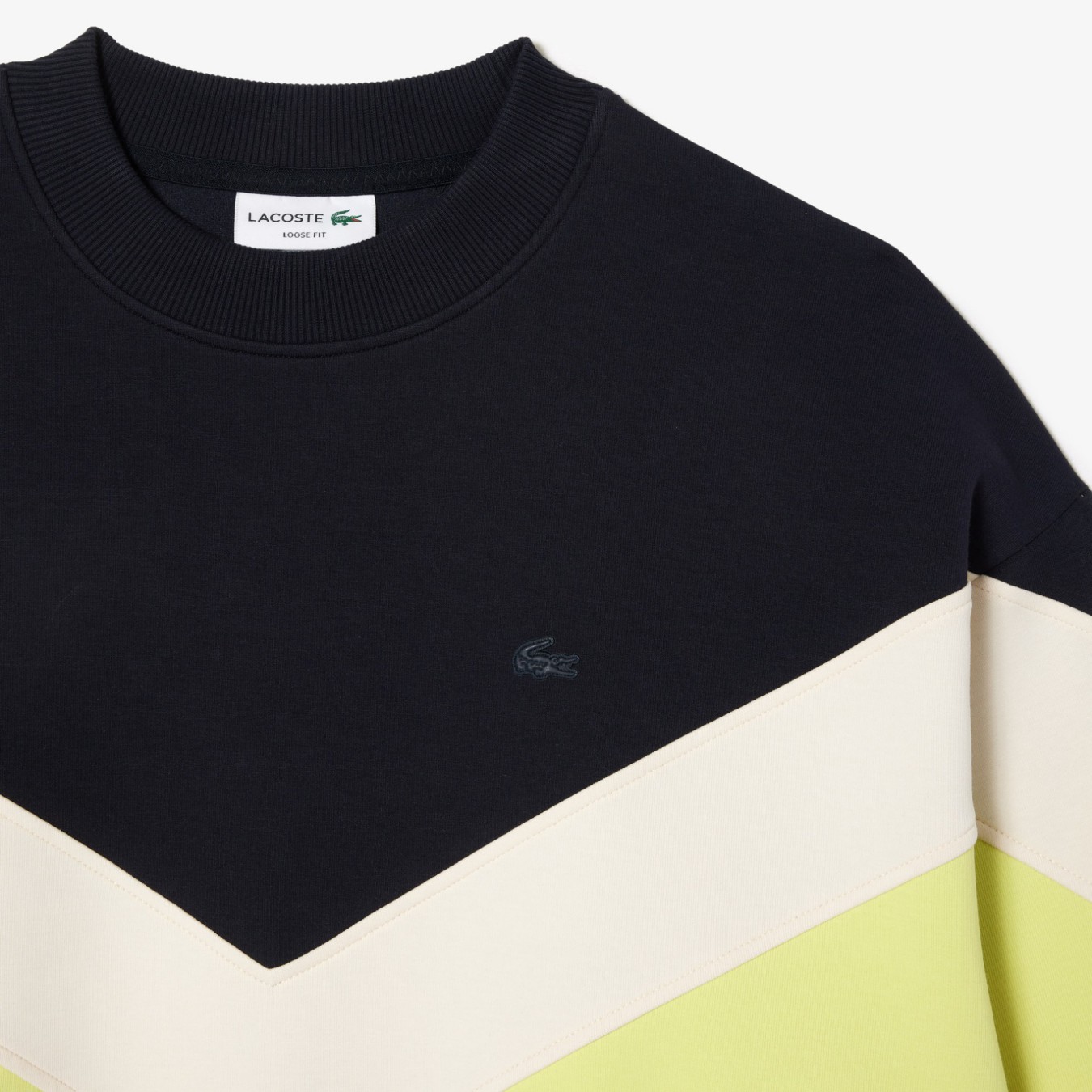 Lacoste Double Sided Colourblock Sweatshirt Loose Fit