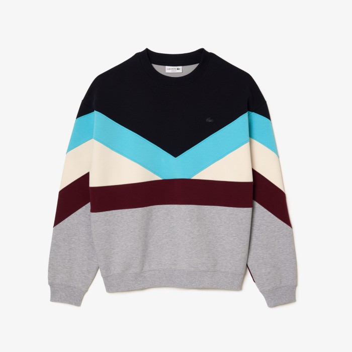 Lacoste Double Sided Colourblock Sweatshirt Loose Fit