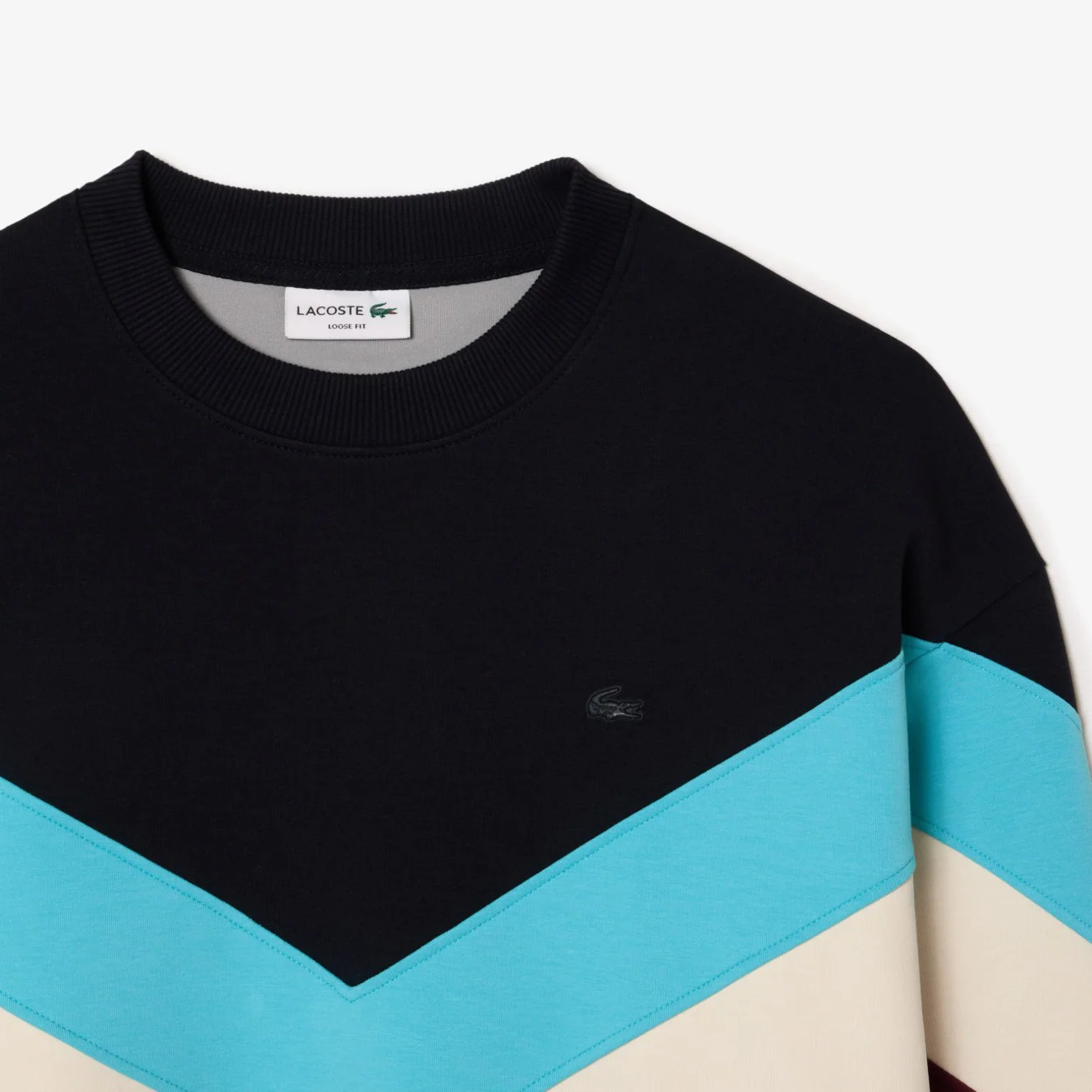 Lacoste Double Sided Colourblock Sweatshirt Loose Fit