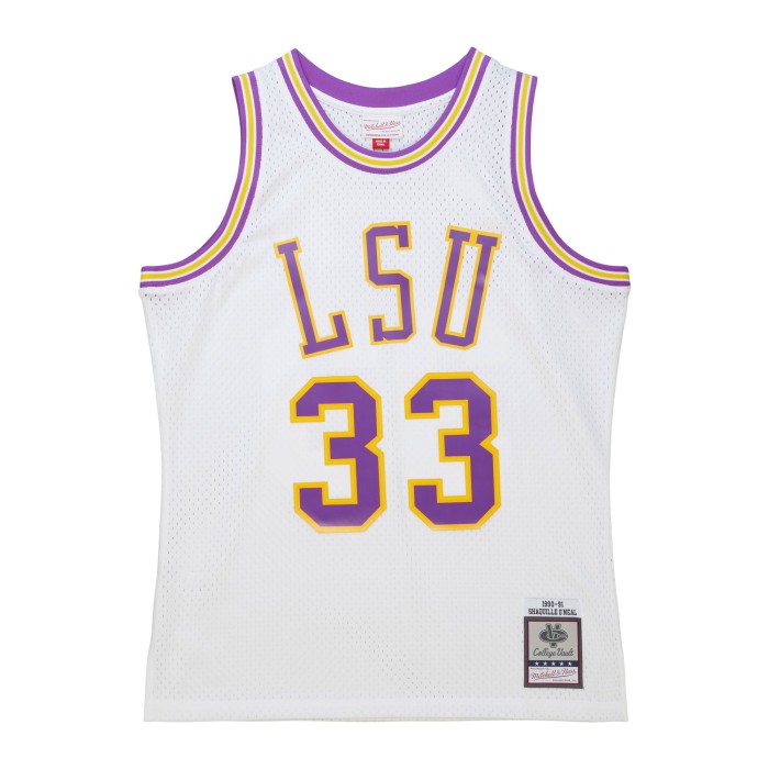 Mitchell & Ness Swingman Jersey Louisiana State University White 1990 Shaquille O'Neal