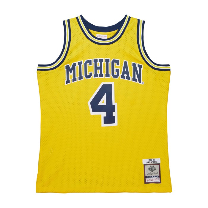 Mitchell & Ness Swingman Jersey University of Michigan Maize 1991 Chris Webber