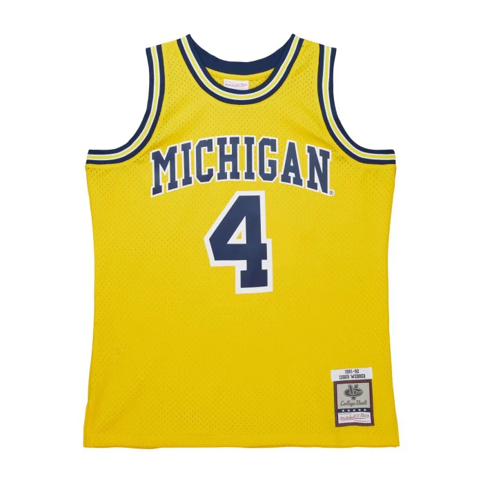 Mitchell & Ness Swingman Jersey University of Michigan Maize 1991 Chris Webber