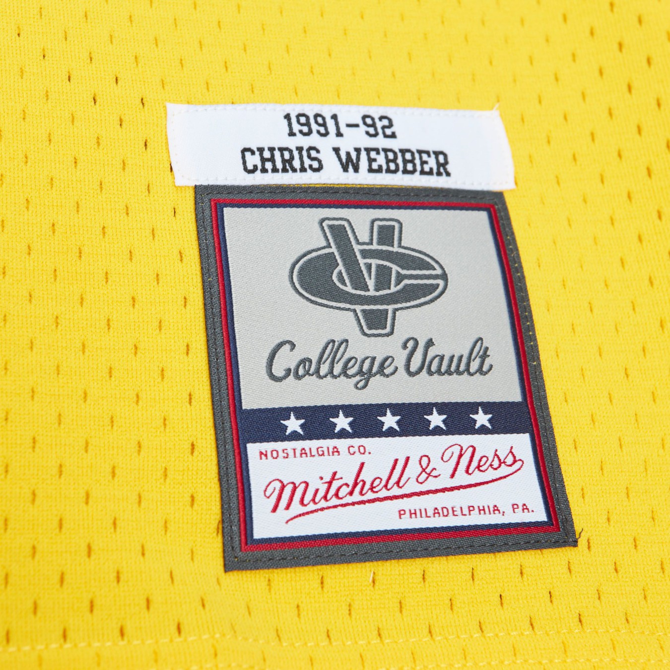 Mitchell & Ness Swingman Jersey University of Michigan Maize 1991 Chris Webber