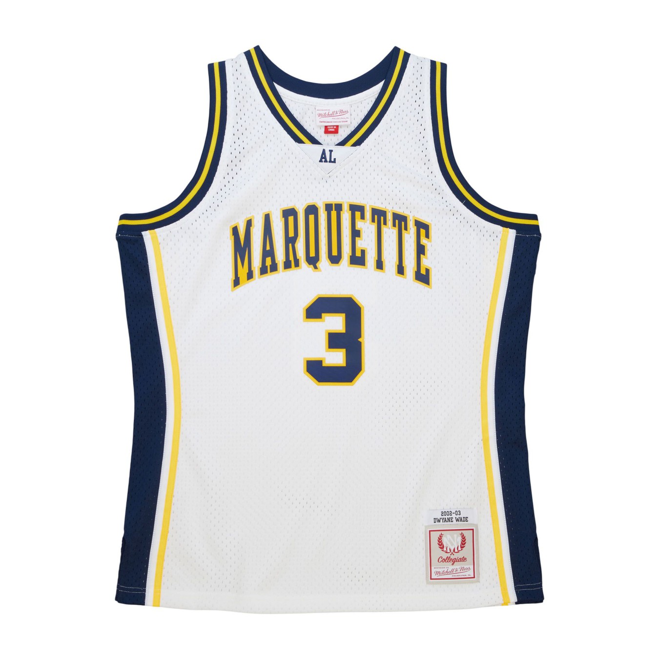 Mitchell & Ness Swingman Jersey Marquette University White 2002 Dwyane Wade