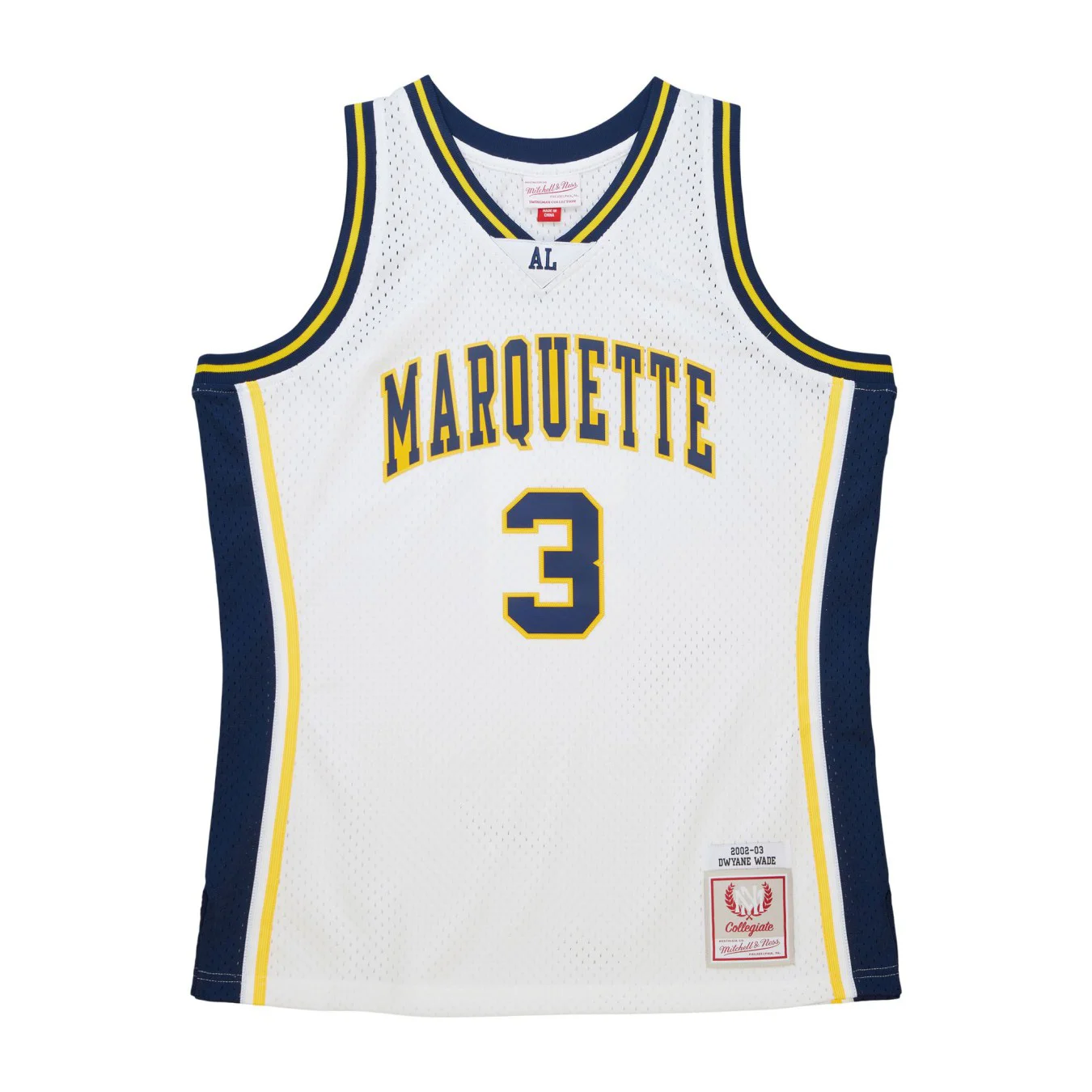 Mitchell & Ness Swingman Jersey Marquette University White 2002 Dwyane Wade