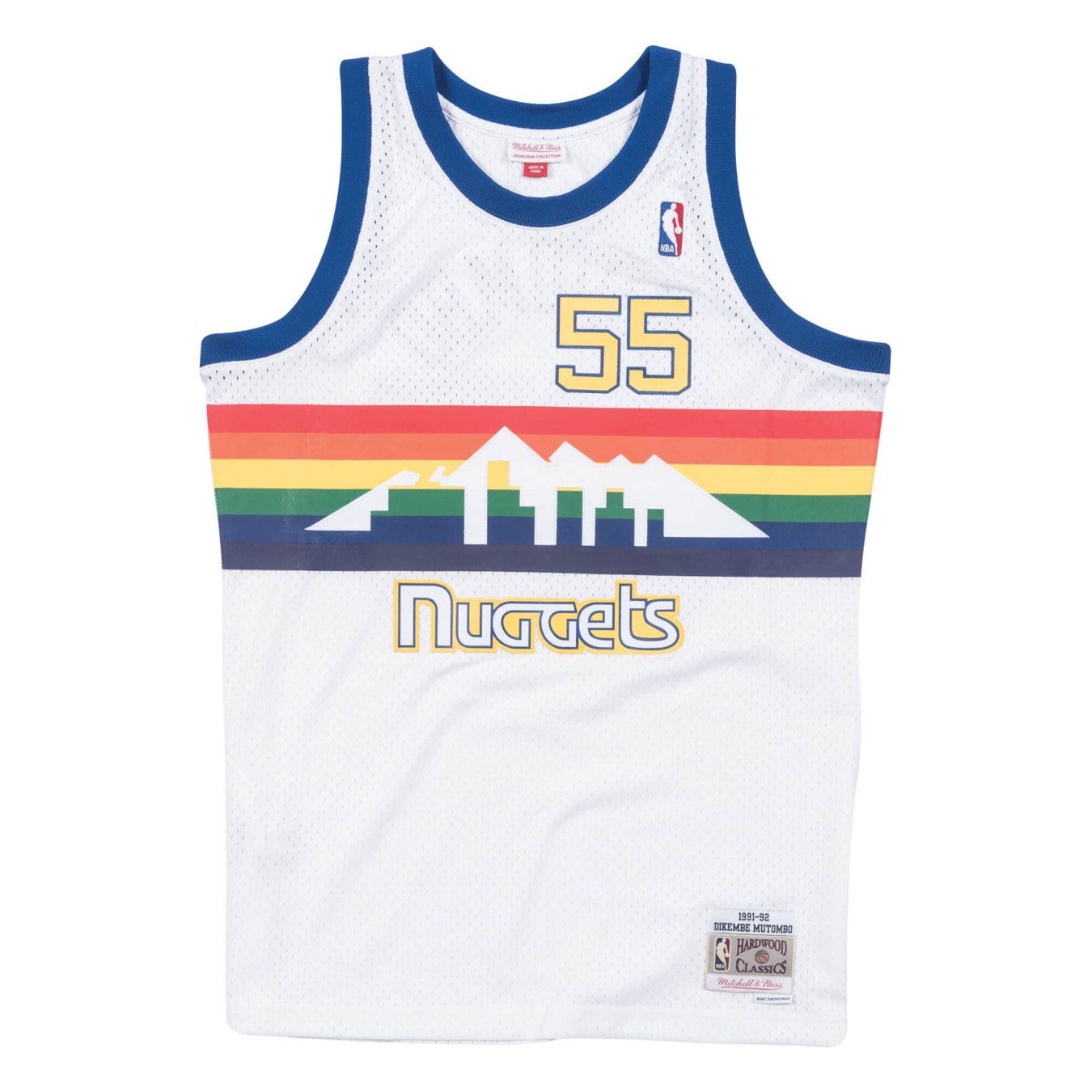 Mitchell & Ness Swingman Denver Nuggets 1991-92 Jersey Dikembe Mutombo