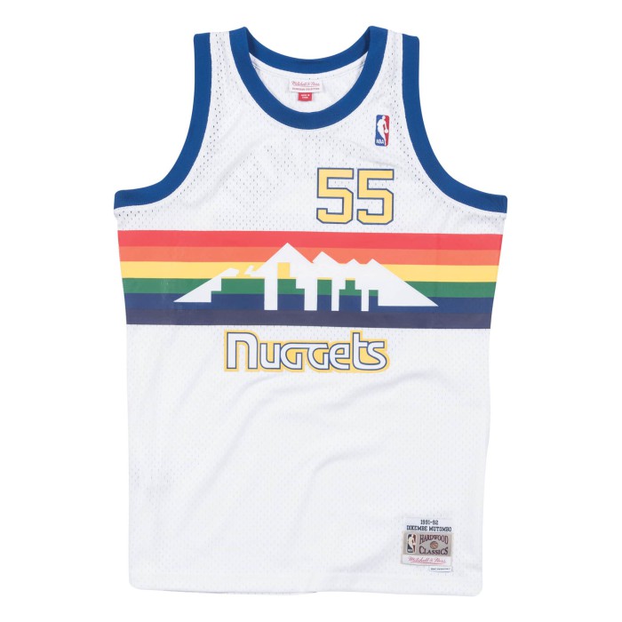 Mitchell & Ness Swingman Denver Nuggets 1991-92 Jersey Dikembe Mutombo
