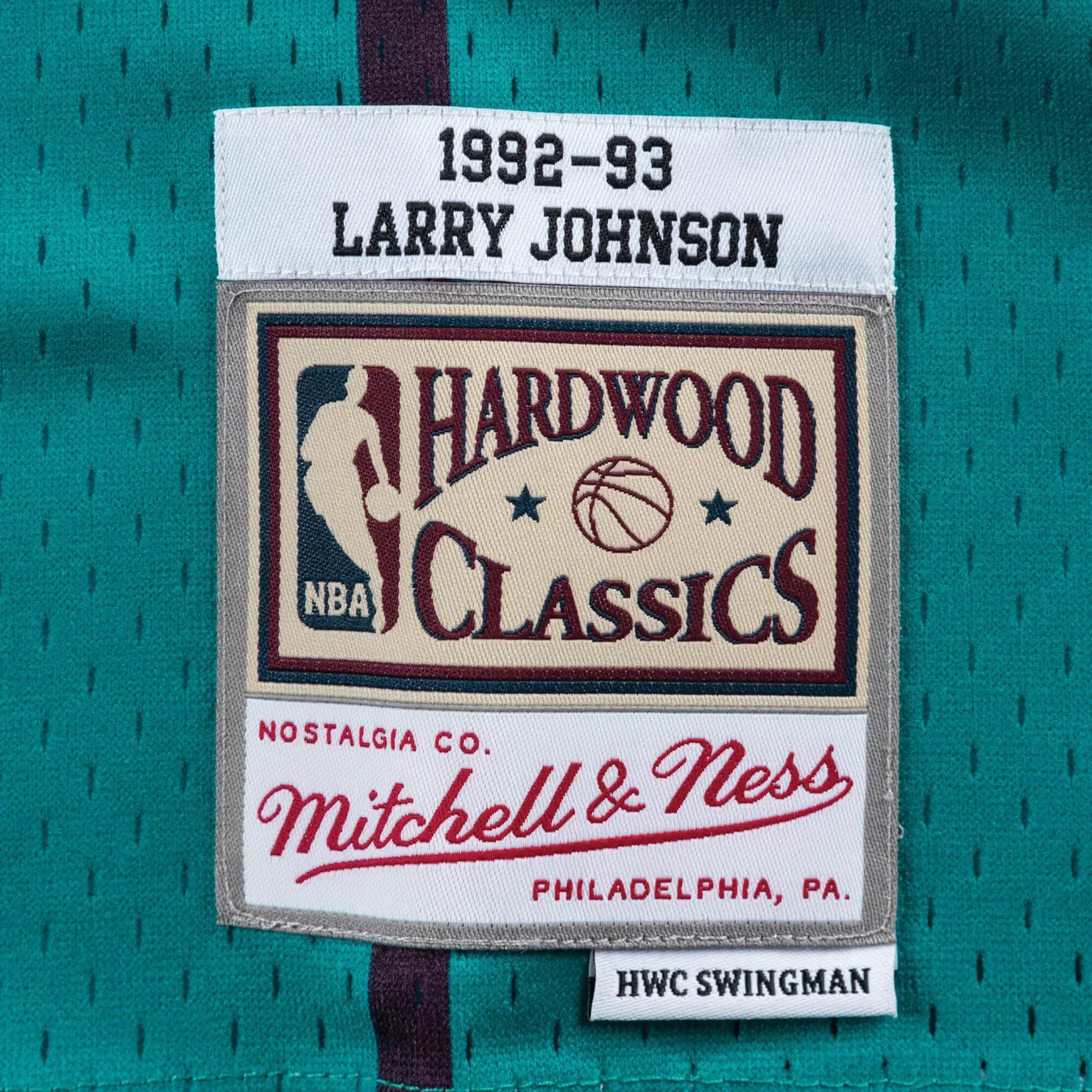 Mitchell & Ness Swingman Jersey Charlotte Hornets Road 1992-93 Larry Johnson