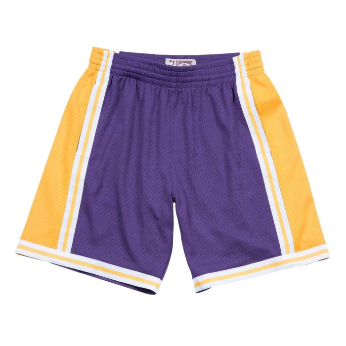 Mitchell & Ness Swingman Shorts Los Angeles Lakers Road 1984-85
