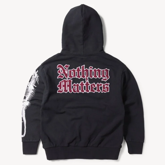Aries Nothing Matters Embroidered Hoodie