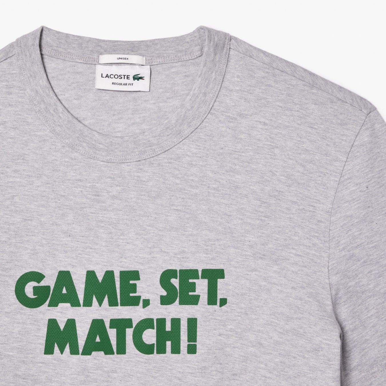 Lacoste Effect Slogan T-Shirt