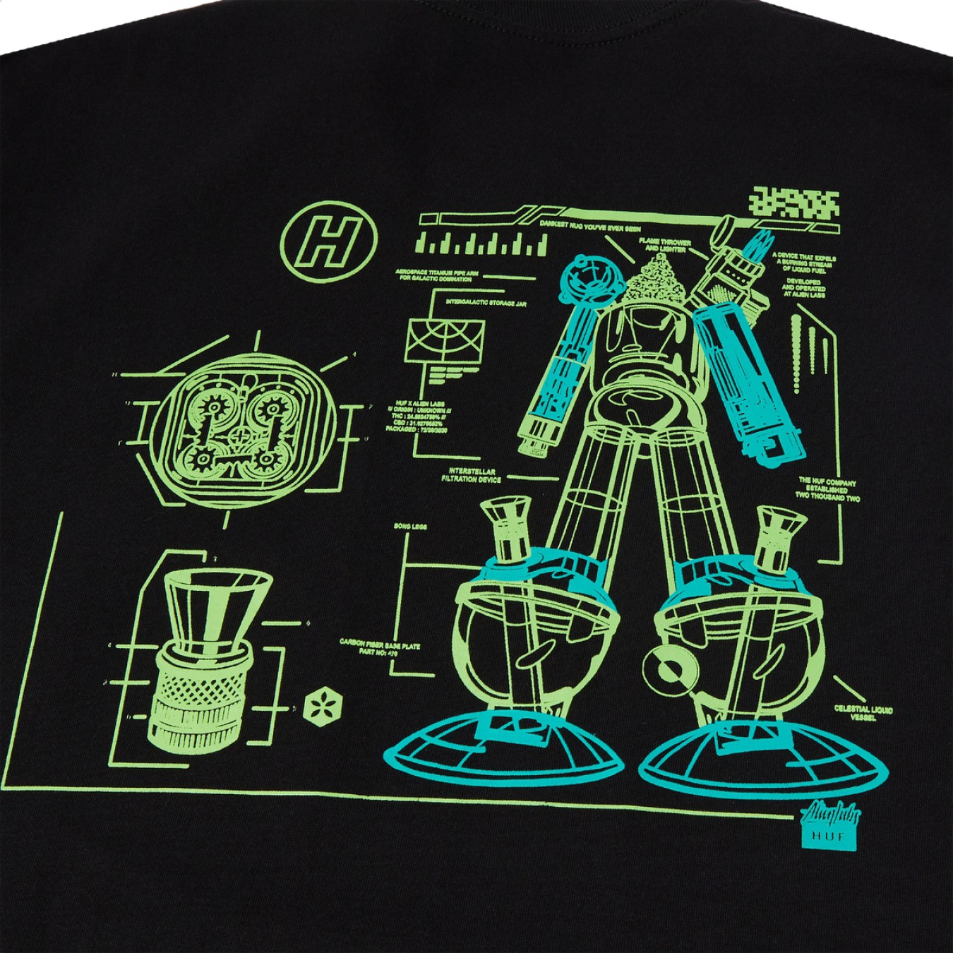 Huf x Alienlabs H-Type 420 T-Shirt